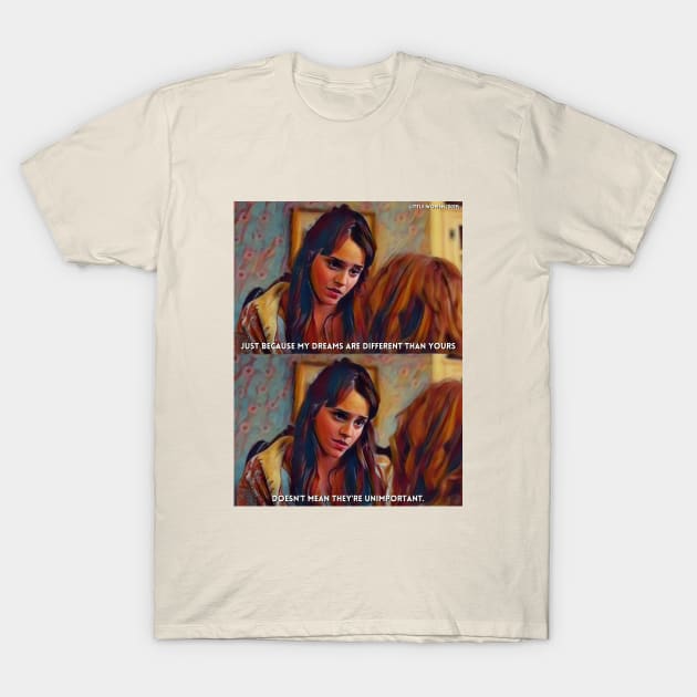 Different Dreams | Little Women (2019) Movie Digital Fan Art T-Shirt by Sentiment et al.